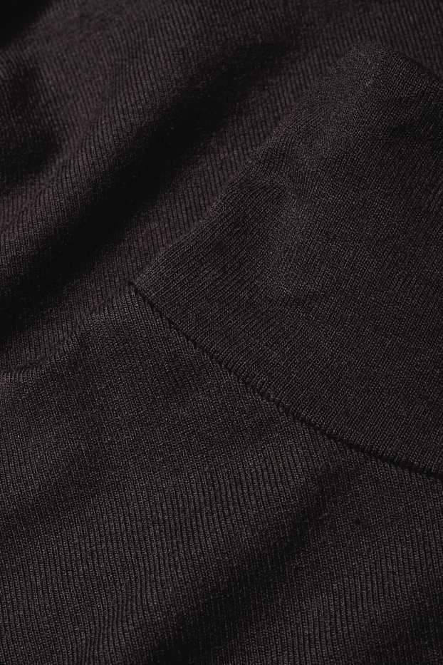 Women - Long sleeve top- regular fit - black