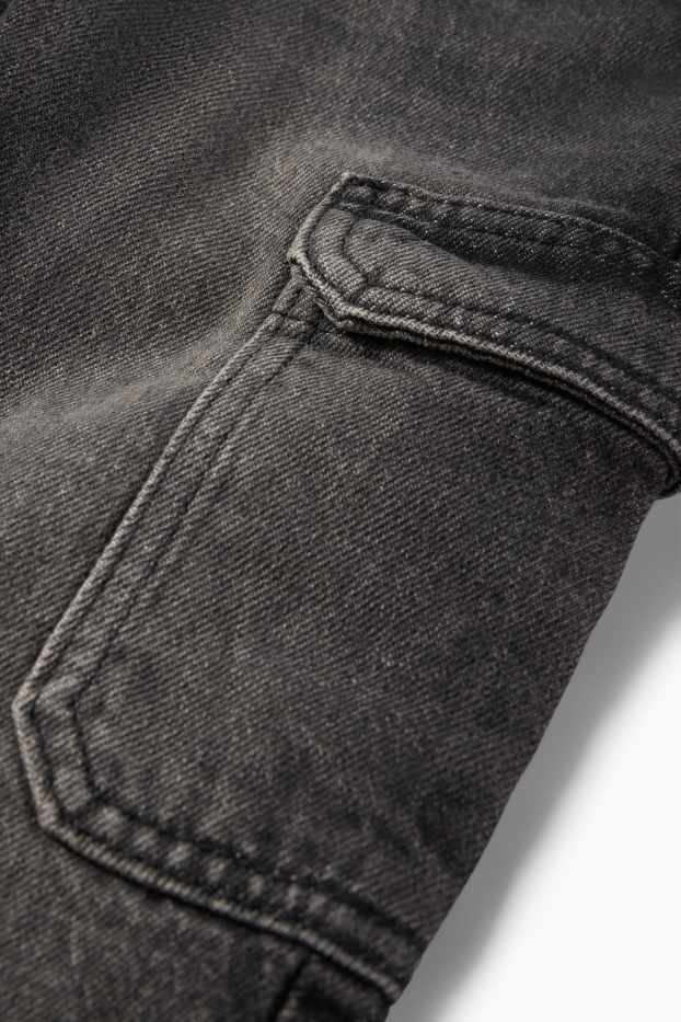 Niños - Jeans cargo - vaqueros térmicos - vaqueros - gris