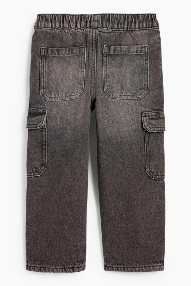 Niños - Jeans cargo - vaqueros térmicos - vaqueros - gris