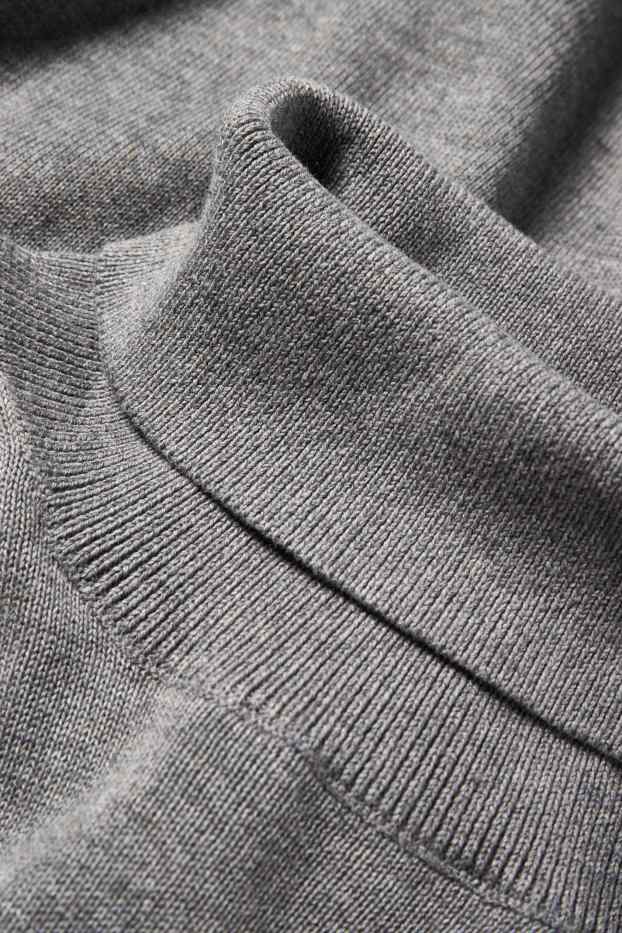 Uomo - Maglione a dolcevita - grigio