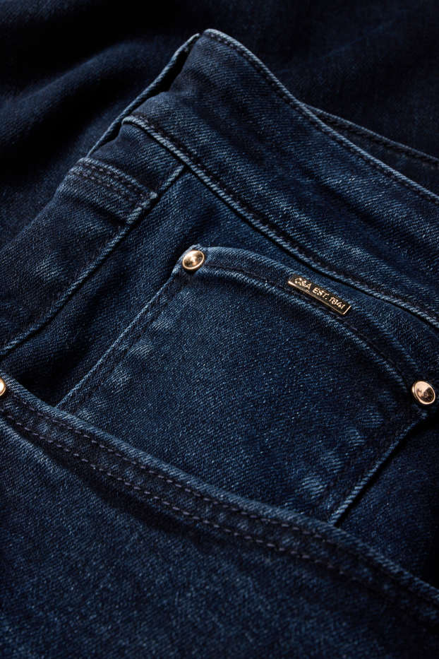 Dames - Skinny jeans - mid waist - shaping jeans - LYCRA® - jeansdonkerblauw