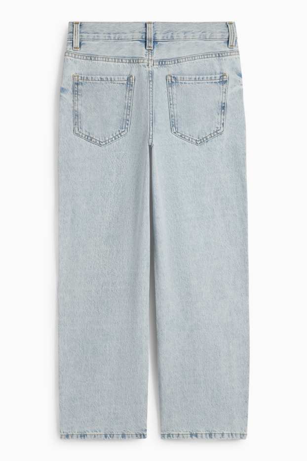 Children Boys - Loose fit jeans - extra-wide waistband - denim-light blue