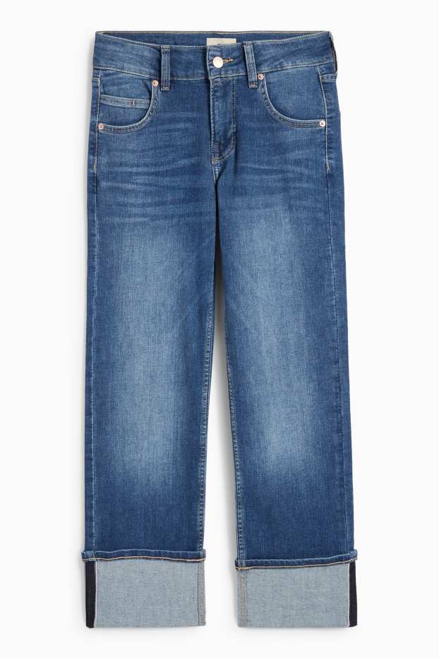 Dámské - Straight jeans - mid waist - LYCRA® - džíny - modré