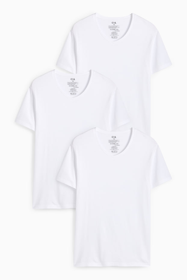 Men - Multipack of 3 - vest - white