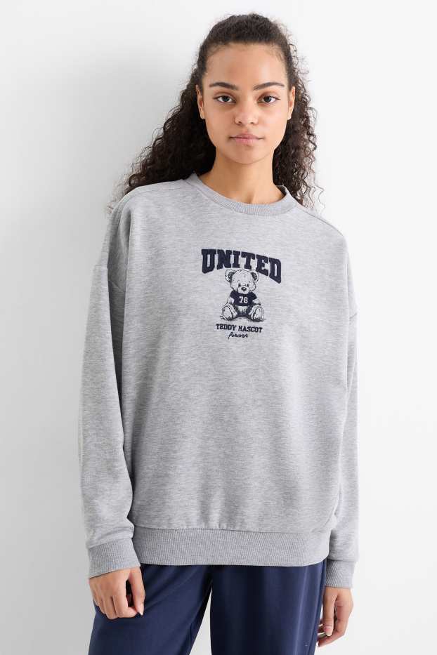 Mujer - Sudadera - gris claro jaspeado