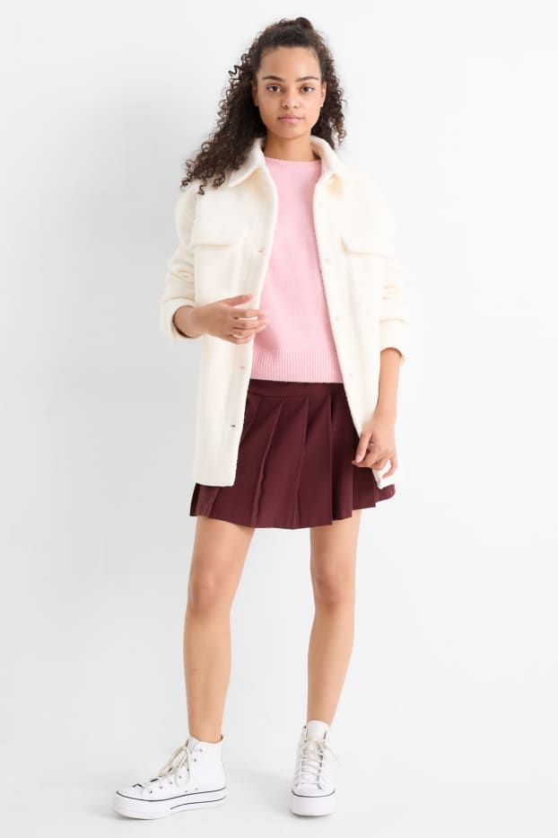 Femmes - Jupe short - bordeaux