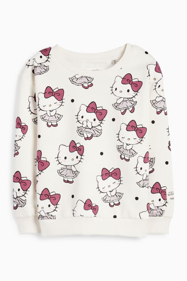 Niñas - Hello Kitty - sudadera - blanco roto