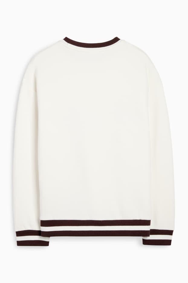 Kinder Mädchen - Paris - Sweatshirt - braun / cremeweiß