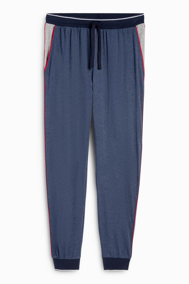 Hombre - Pantalón de pijama - azul oscuro