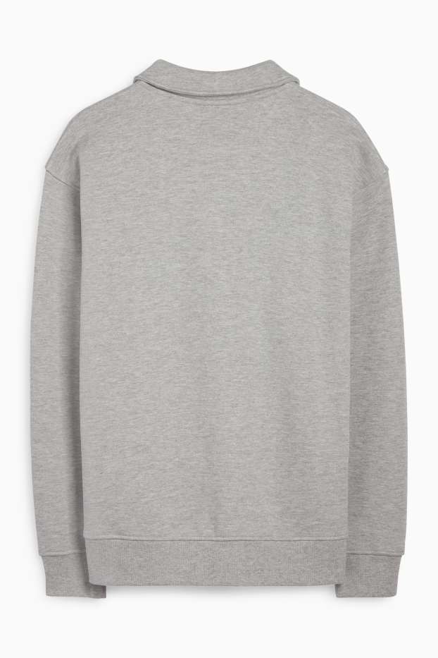 Hommes - Polo - relaxed fit - gris clair chiné