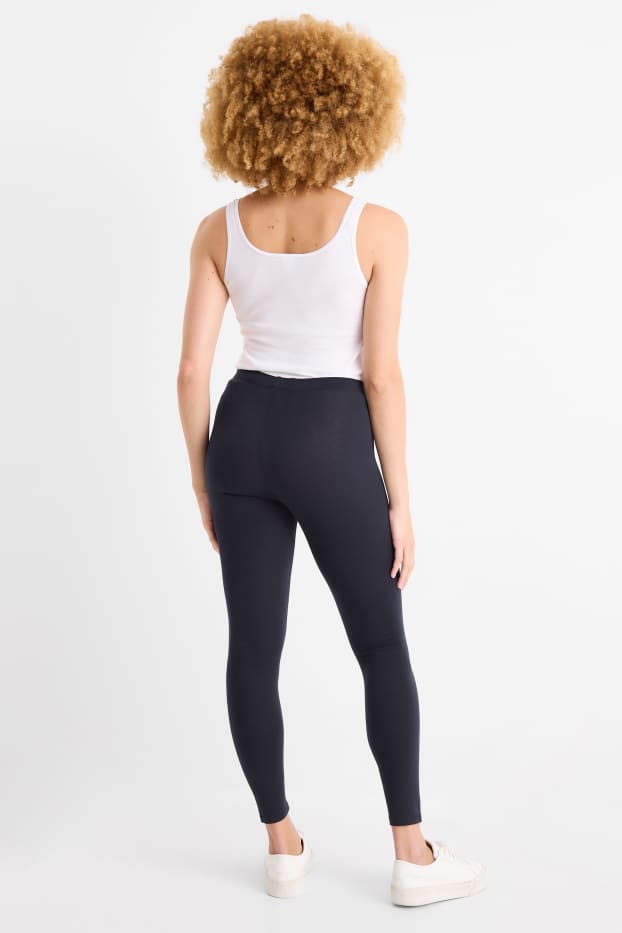 Dona - Paquet de 2 bàsics - leggings  - blau fosc