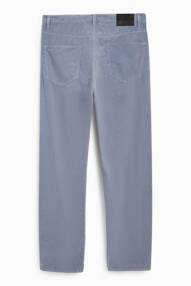 Herren - Cordhose - Relaxed Fit - hellblau
