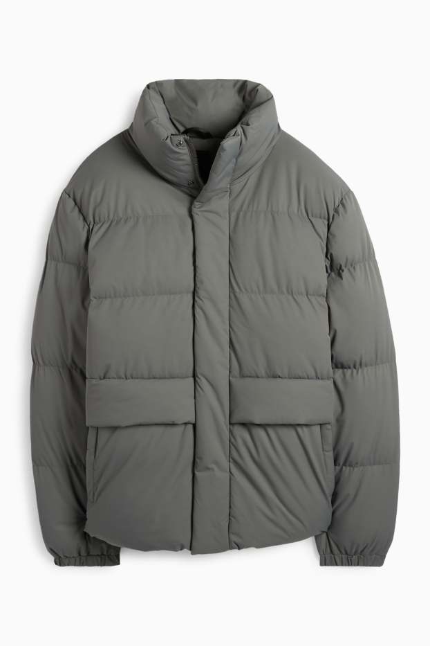 Herren - Steppjacke - wasserabweisend - grau