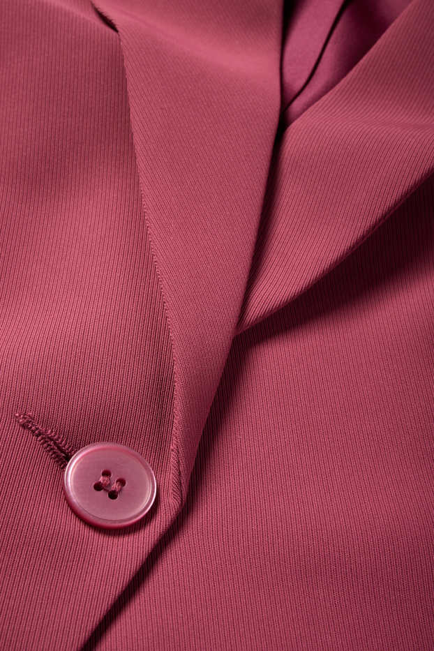 Femmes - Blazer court - regular fit - rose
