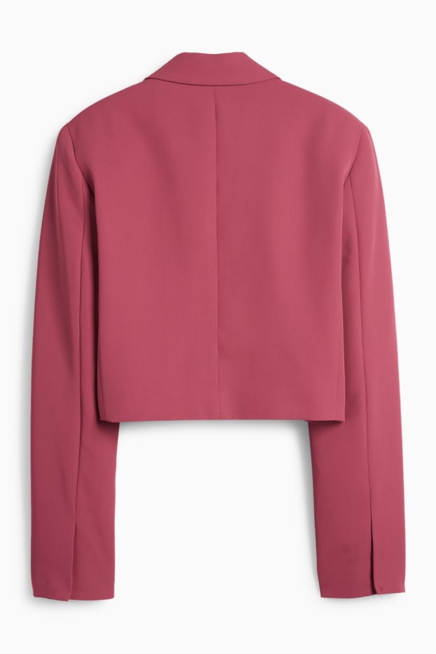 Femmes - Blazer court - regular fit - rose
