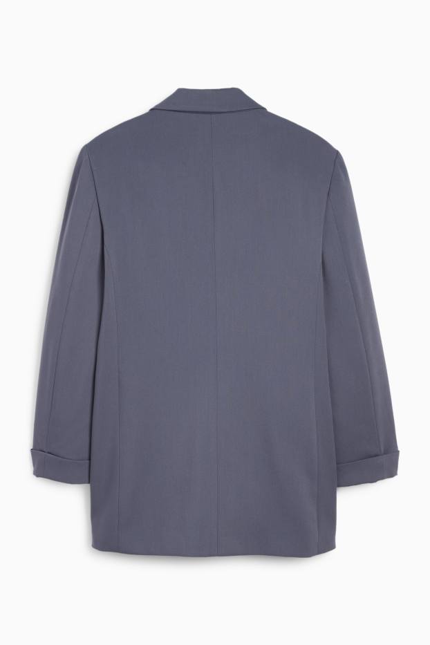 Mujer - Americana larga - regular fit - azul oscuro