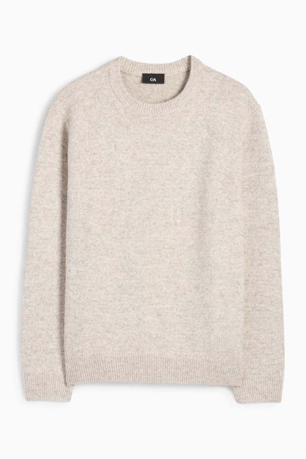 Hommes - Pull - gris clair chiné