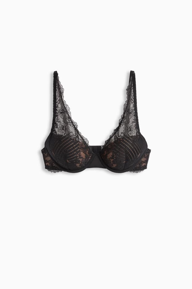 Mujer - Sujetador con aros - PLUNGE - con relleno - negro