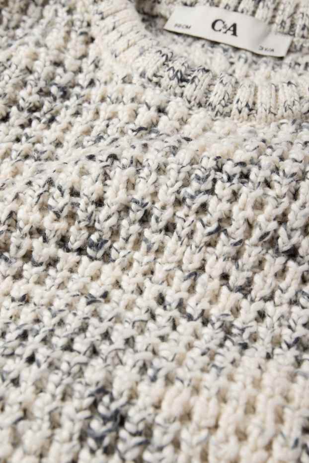 Enfants garçons - Pull - texturé - gris clair