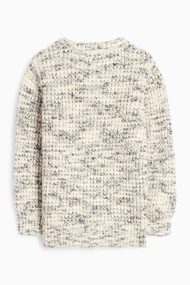 Enfants garçons - Pull - texturé - gris clair