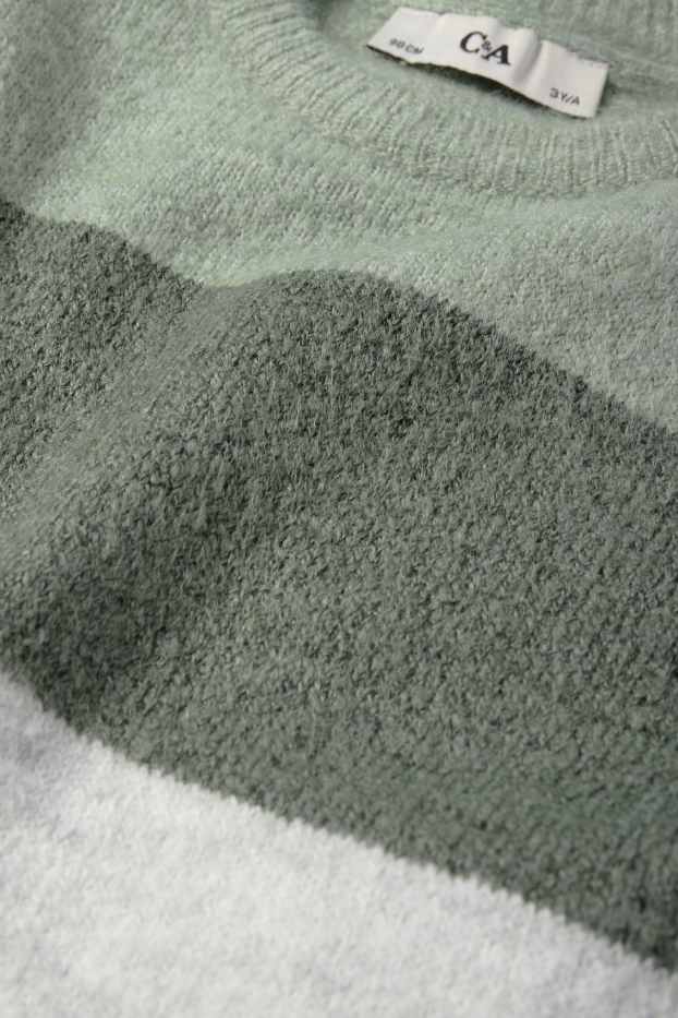 Kinderen: jongens - Trui - gestreept - licht grijs-mix