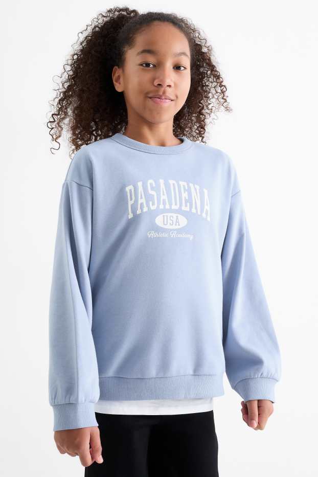 Enfants filles - Pasadena - sweat - bleu clair