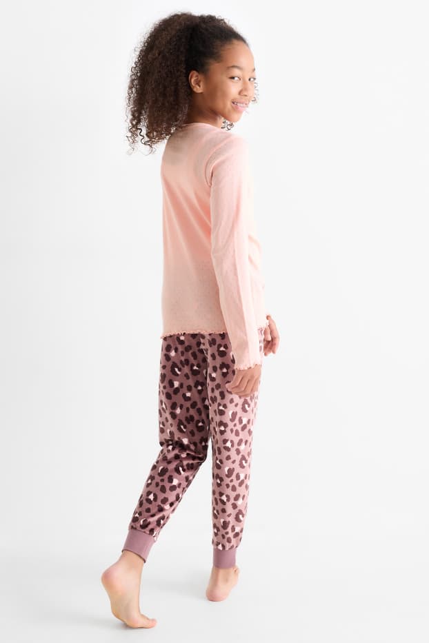 Bambine - Confezione da 2 - maglia pigiama - rosa