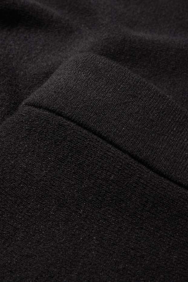 Dames - Gebreide rok - zwart