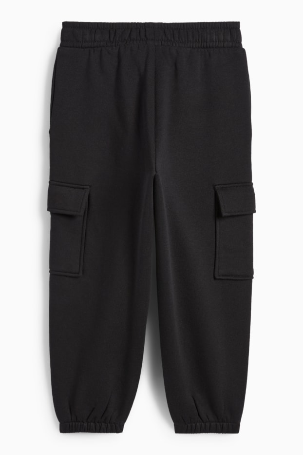 Kinderen: jongens - Cargo-joggingbroek - zwart