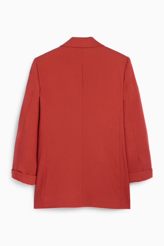 Mujer - Americana larga - regular fit - rojo