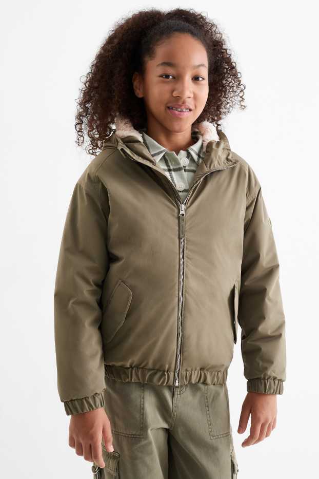 Nena - Jaqueta amb caputxa - folrada - impermeable - caqui