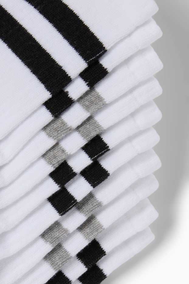 Enfants garçons - Lot de 5 paires - chaussettes de tennis - blanc