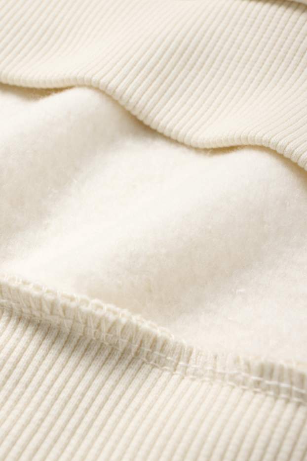 Donna - Felpa con cappuccio - bianco crema