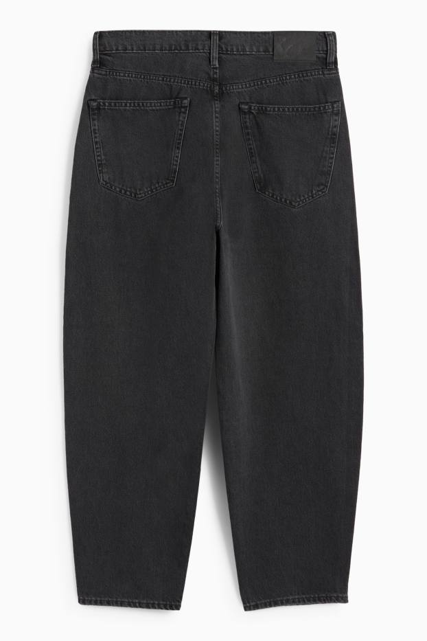 Men - Barrel jeans - denim-dark gray
