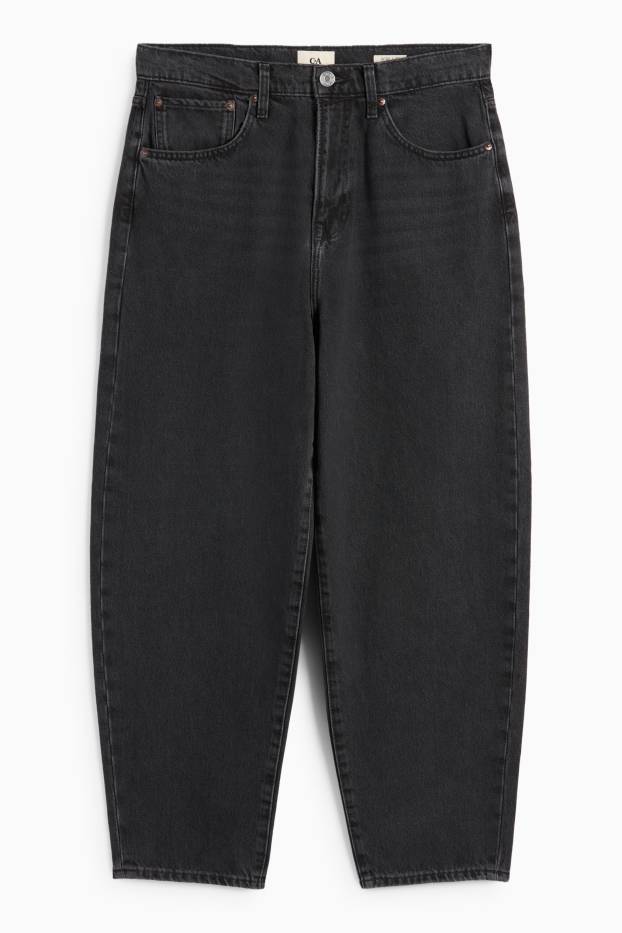 Men - Barrel jeans - denim-dark gray