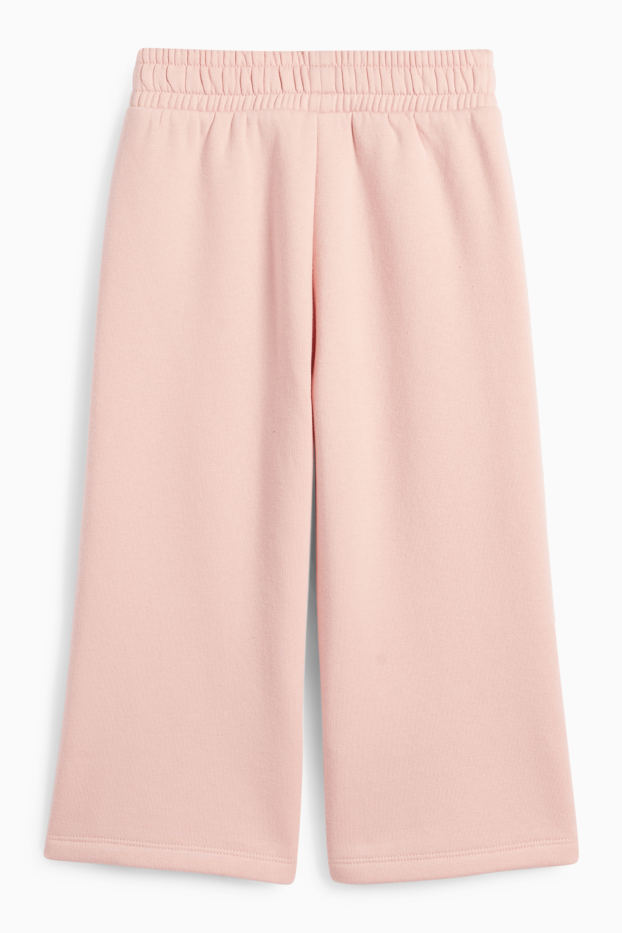Children Girls - Bow - joggers - rose