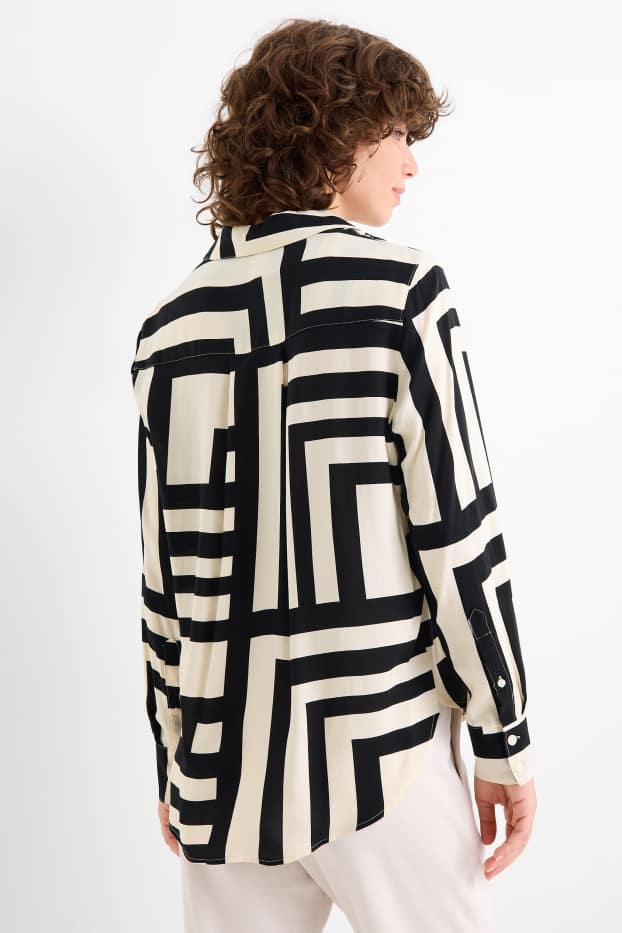 Donna - Blusa - fantasia - nero / beige