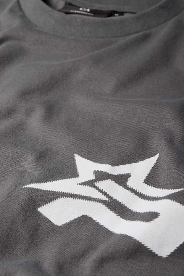 Hombre - Camiseta - extragrande - gris