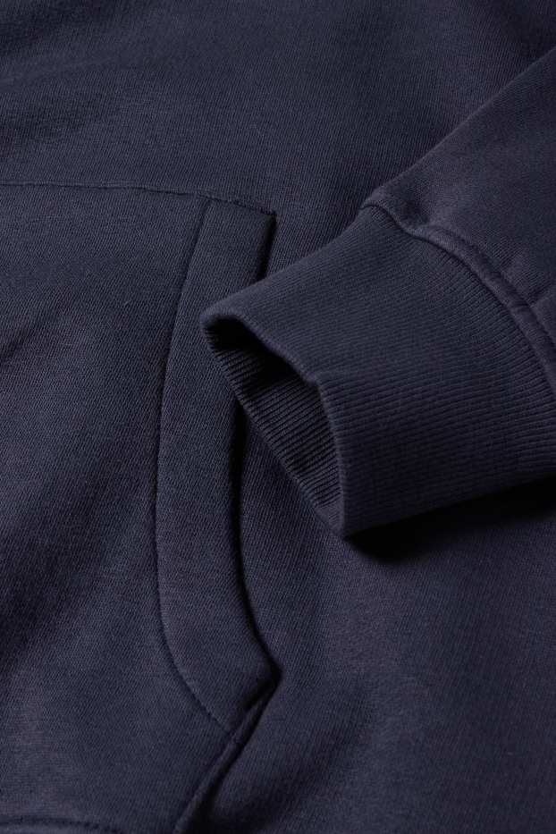 Hommes - Sweat à capuche - bleu foncé