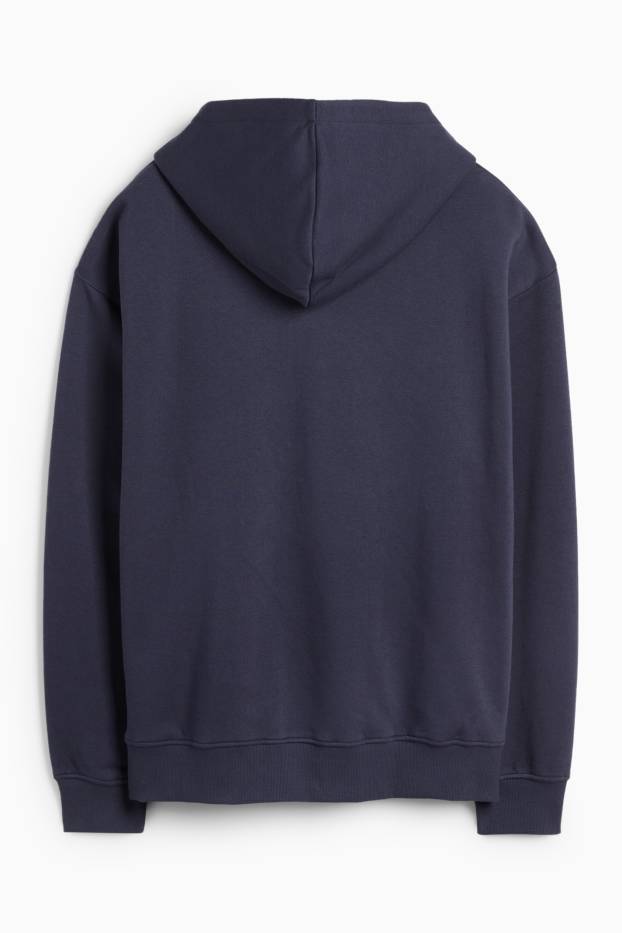 Hommes - Sweat à capuche - bleu foncé