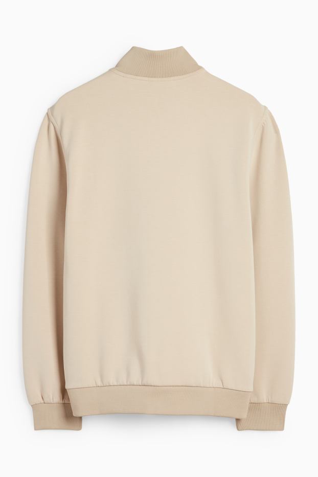 Hombre - Sudadera con cremallera - beis
