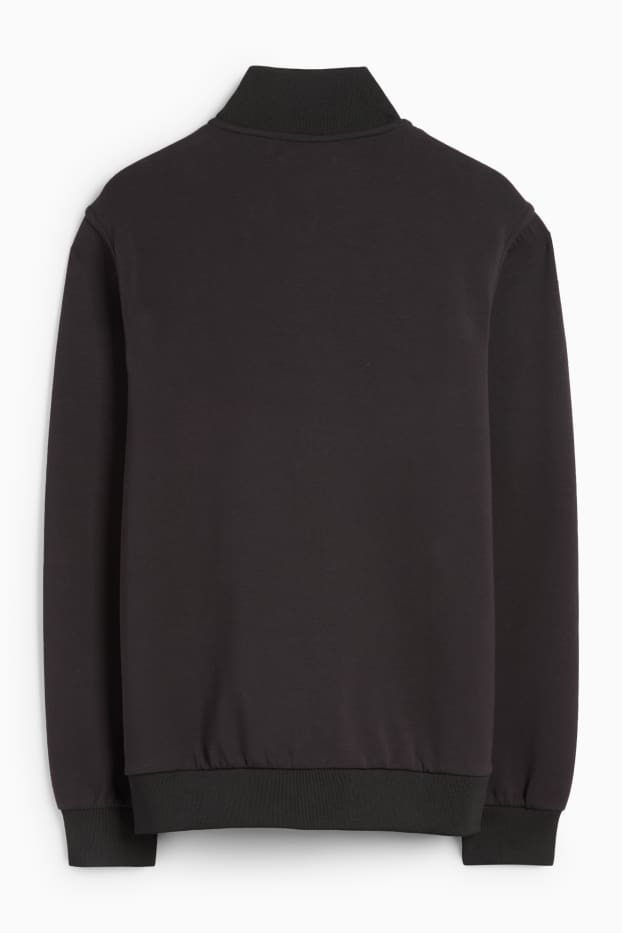 Hombre - Sudadera con cremallera - negro