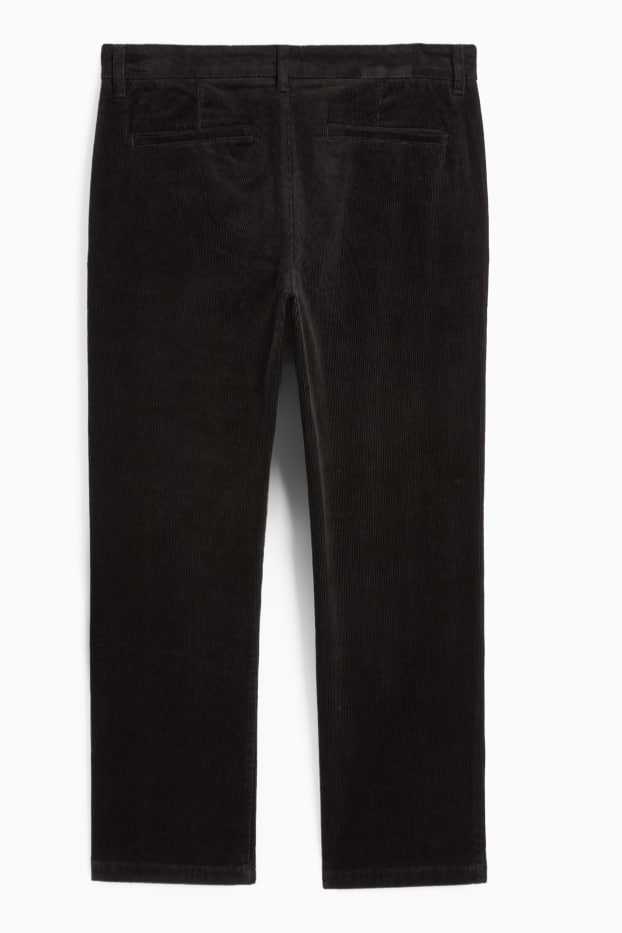 Herren - Cord-Chino - Regular Fit - schwarz