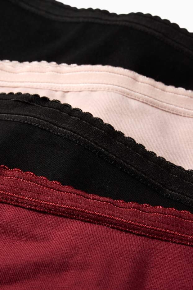 Damen - Multipack 4er - Slip - schwarz