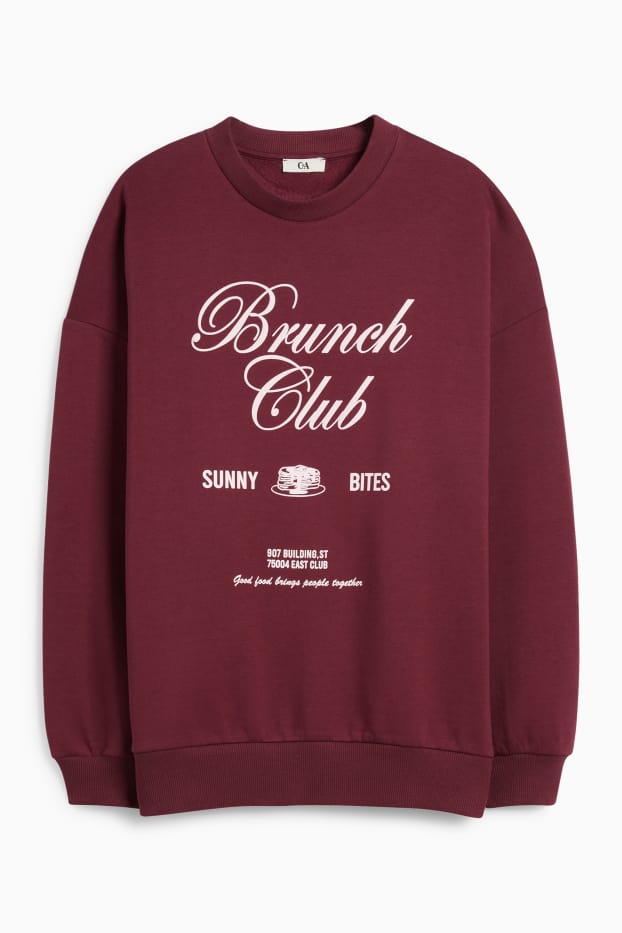 Dames - Sweatshirt - donkerrood