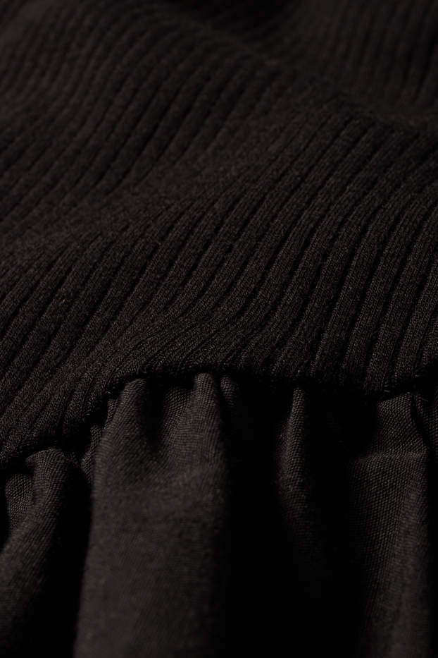 Damen - A-Linien Kleid - schwarz