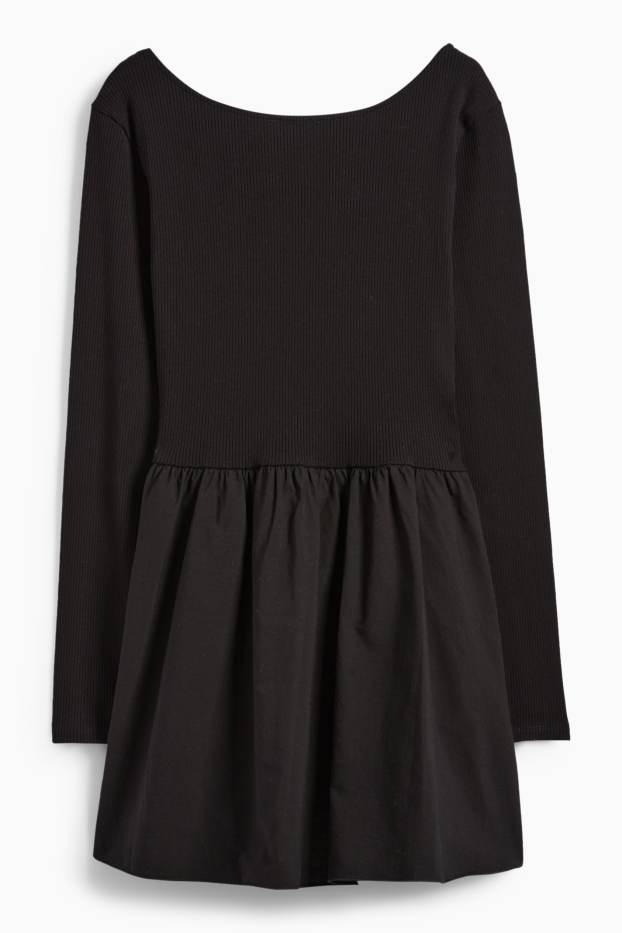 Damen - A-Linien Kleid - schwarz