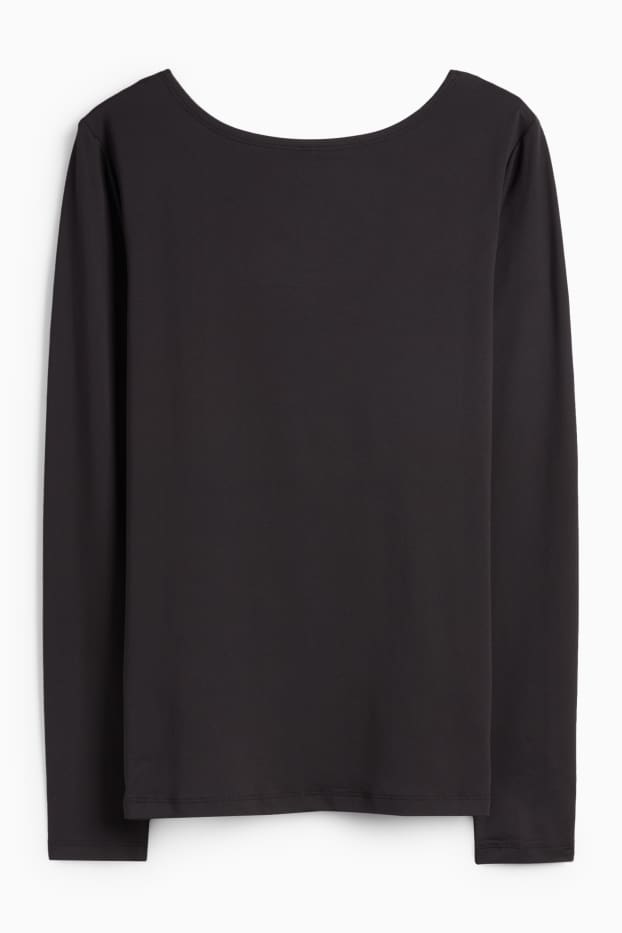 Dames - Thermo-ondershirt - zwart
