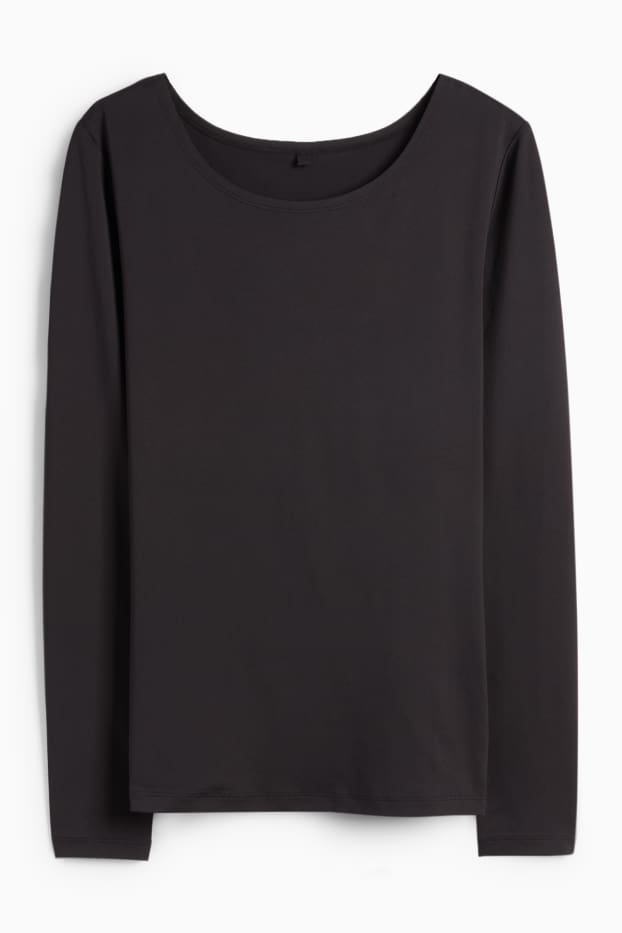 Dames - Thermo-ondershirt - zwart