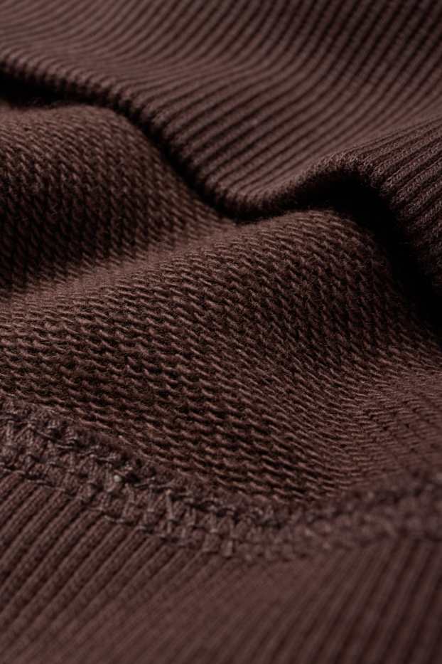 Heren - Hoodie - donkerbruin
